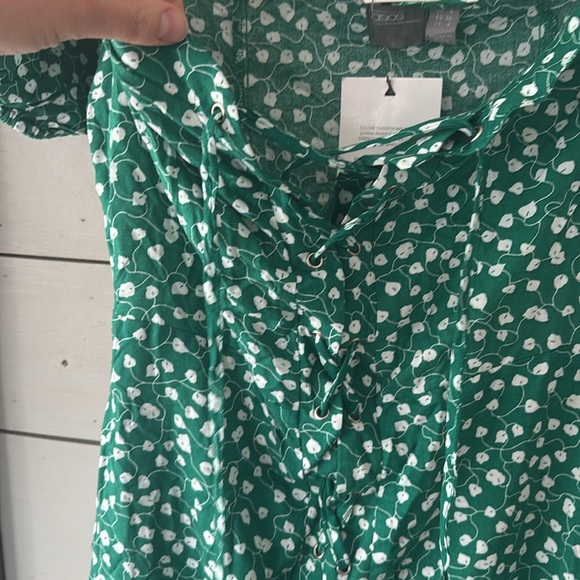 BNWT Asos Tall Green Floral Midi Dress - Picture 4 of 8